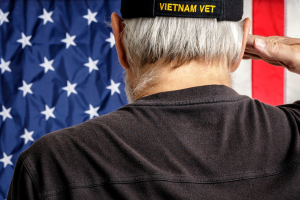 Saluting Veteran